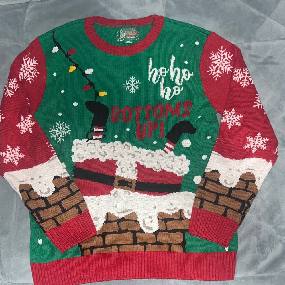 Festive Christmas Sweater - Red and Green
